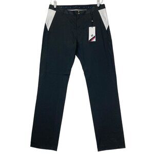 NEW Cross Men Range Pants 36x34 Black/White Regular‎ Fit Stretch Wind Protection